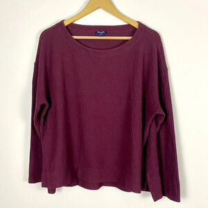Splendid Waffle Knit Boxy Top